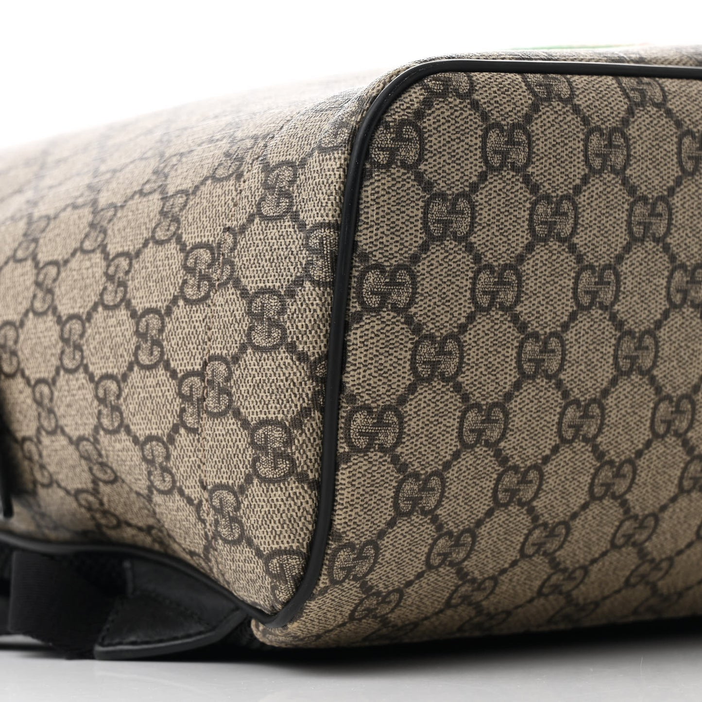 GG Supreme Monogram Web Dome Backpack Black