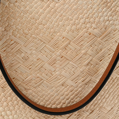 Loewe Calfskin Raffia Small Anagram Basket Tote Bag Natural Tan 12 of 12