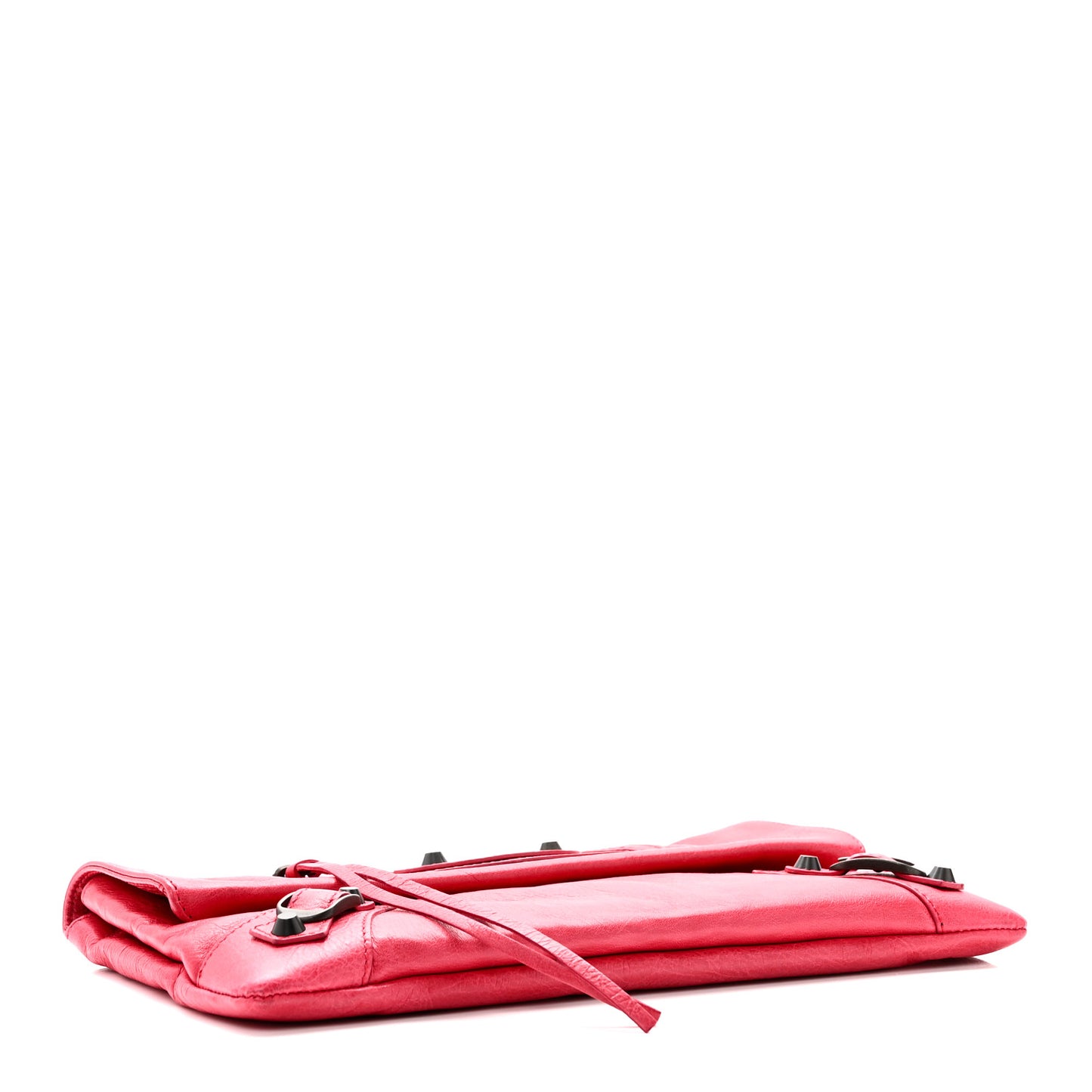 Agneau Classic Hardware Envelope Clutch Rose Thulian