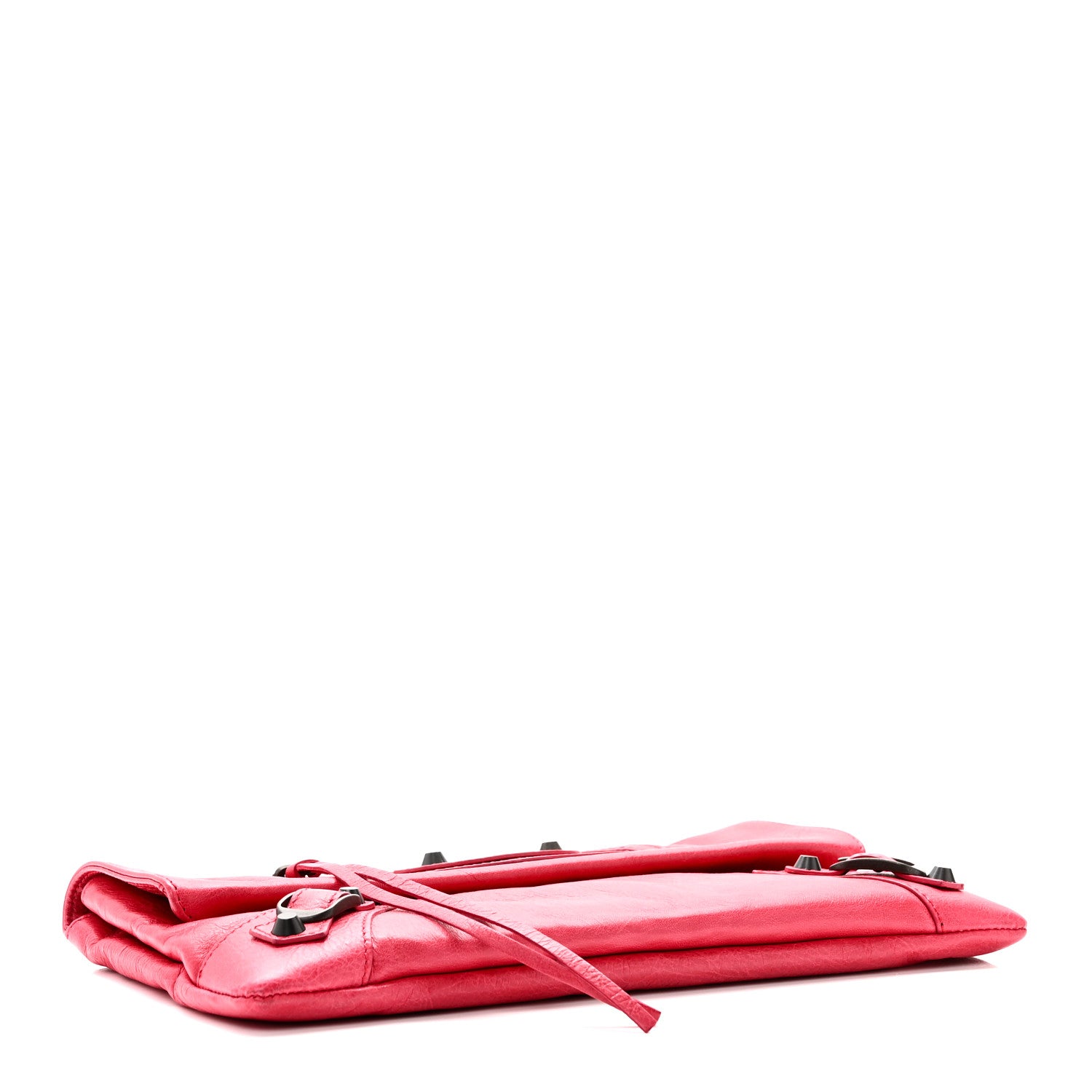 Balenciaga Agneau Classic Hardware Envelope Clutch Rose Thulian 5 of 11