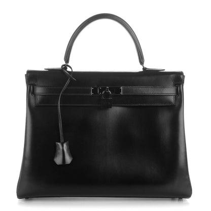 Hermes Box Kelly Retourne 35 So Black 1 of 23