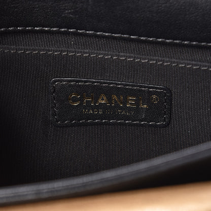 Chanel Lambskin Calfskin Quilted Private Affair Flap Black Gold 6 of 8