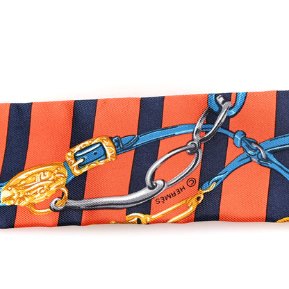 Hermes Silk Brides De Gala Bayaderes Twilly Vermillon Marine Bleu Royal 3 of 4