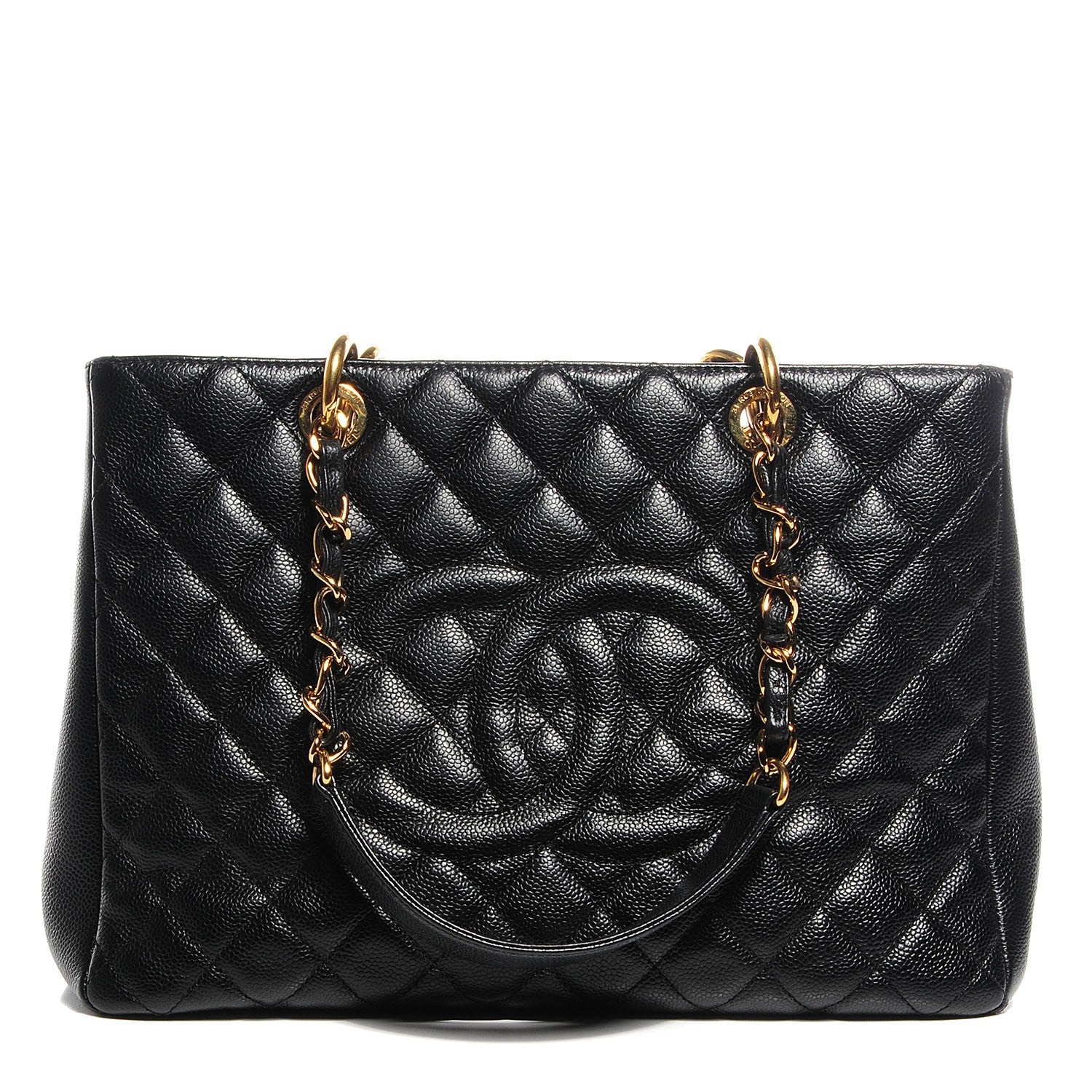 Chanel Caviar Quilted Grand Shopping Tote GST Black 1 of 7