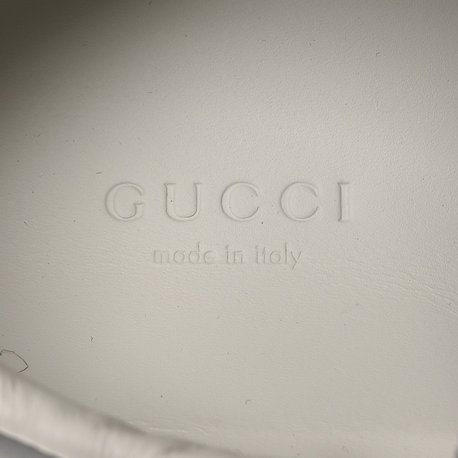 Gucci Calfskin Interlocking G Perforated Womens Ace Sneakers 38.5 White Grey Sky 9 of 13