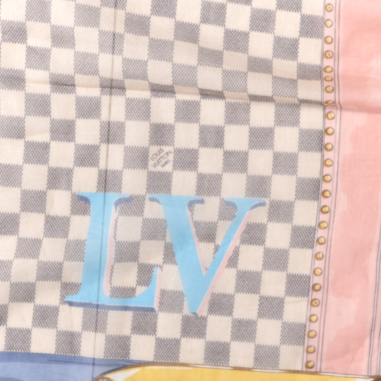 Cotton Damier Azur Summer Trunk Bandana Scarf