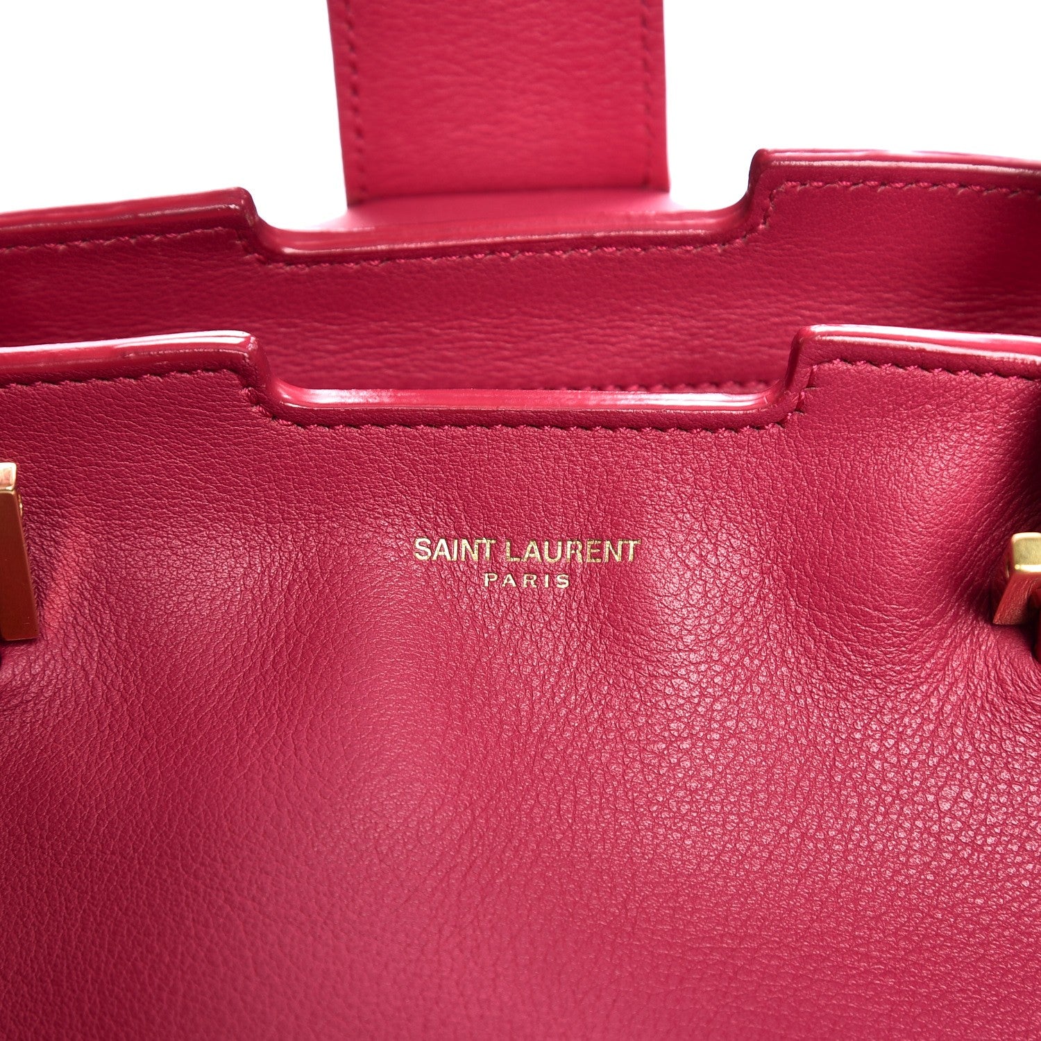 Saint Laurent Calfskin Medium Classic Y Cabas Fuchsia 8 of 12