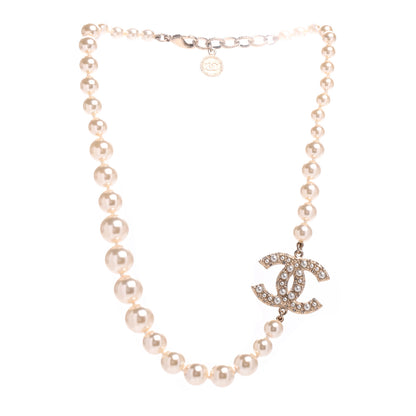 Chanel Pearl CC 100th Anniversary Necklace Light Gold 3 of 5