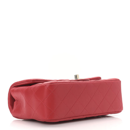 Chanel Lambskin Quilted Mini Rectangular Flap Red 4 of 9