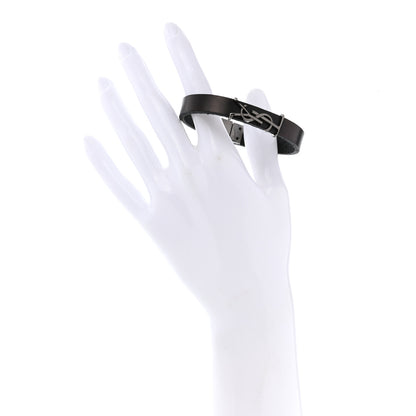 Saint Laurent Calfskin Opyum Bracelet M Black 2 of 5