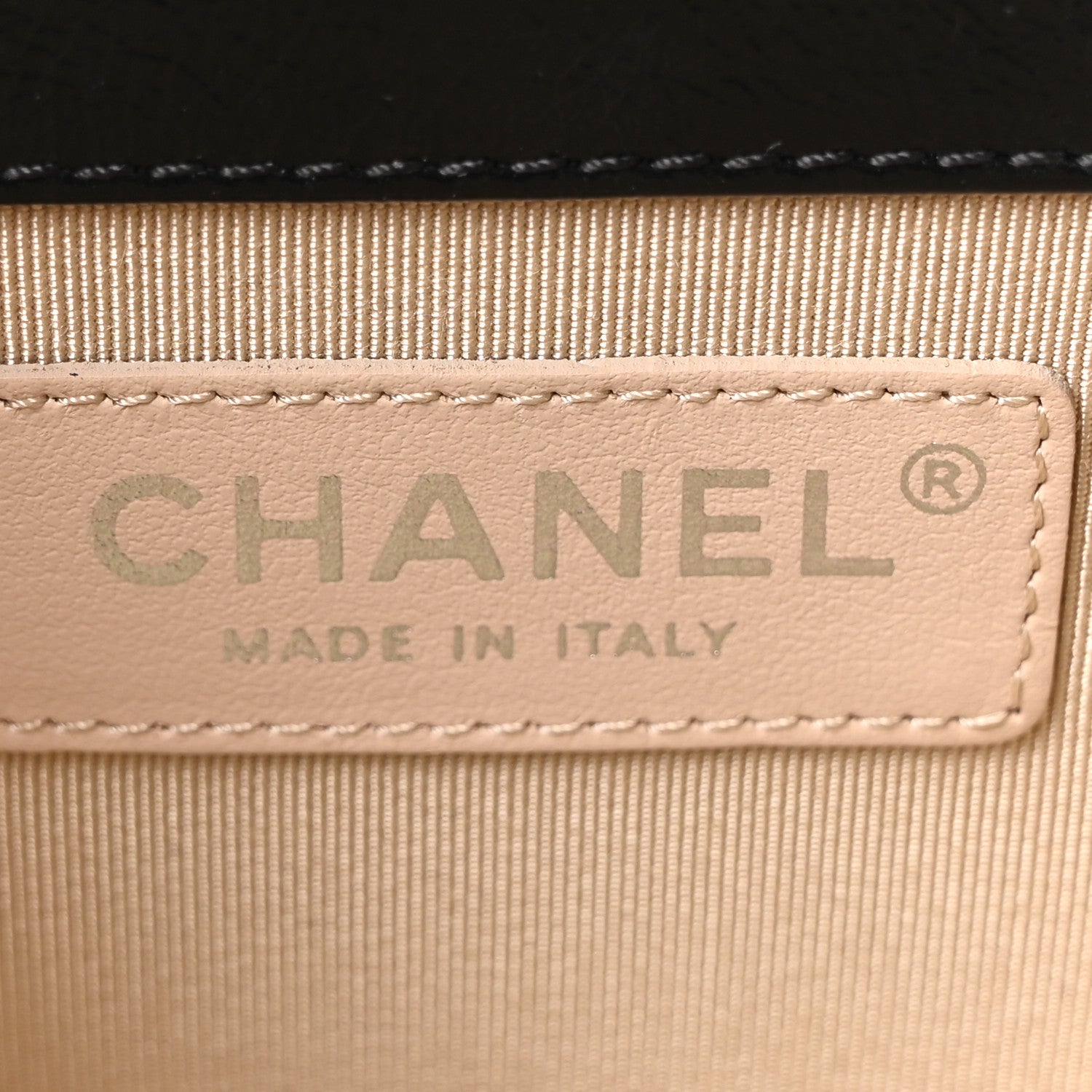 Chanel Calfskin Raffia Small Vanity Case Bag Black Beige 6 of 10