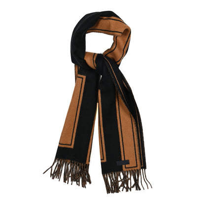 Hermes Cashmere Casaque Clefs de H Muffler Black Alezan 1 of 4