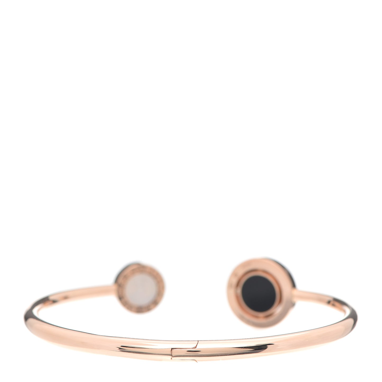 18K Rose Gold Mother of Pearl Malachite BVLGARI BVLGARI Bracelet S