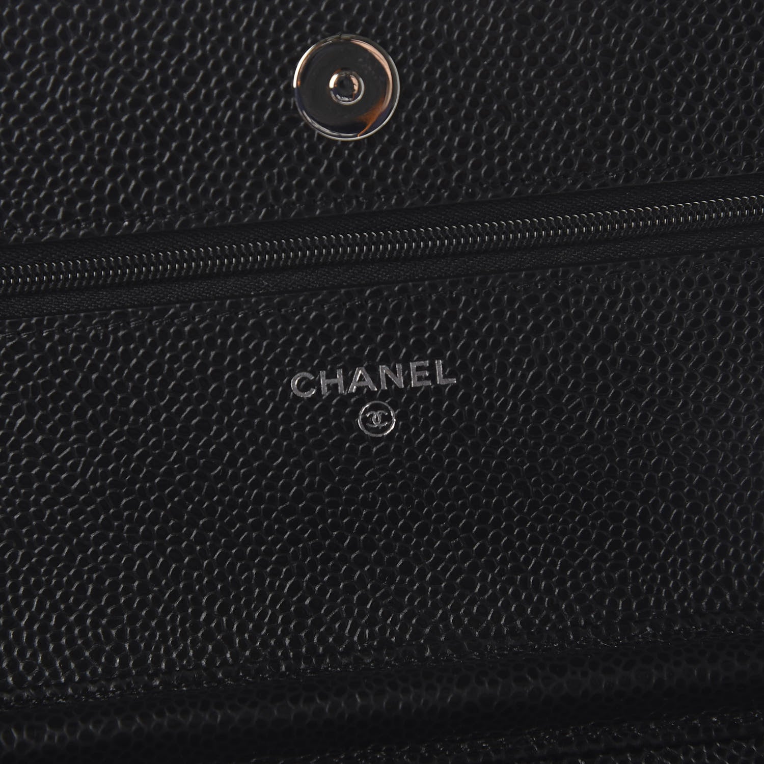 Chanel Caviar Quilted Wallet On Chain WOC Black 8 of 12