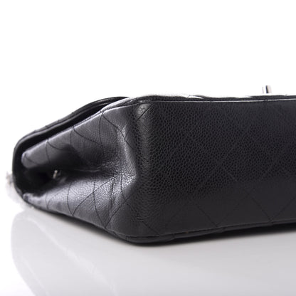 Chanel Caviar Quilted Jumbo Single Flap Black 7 of 9