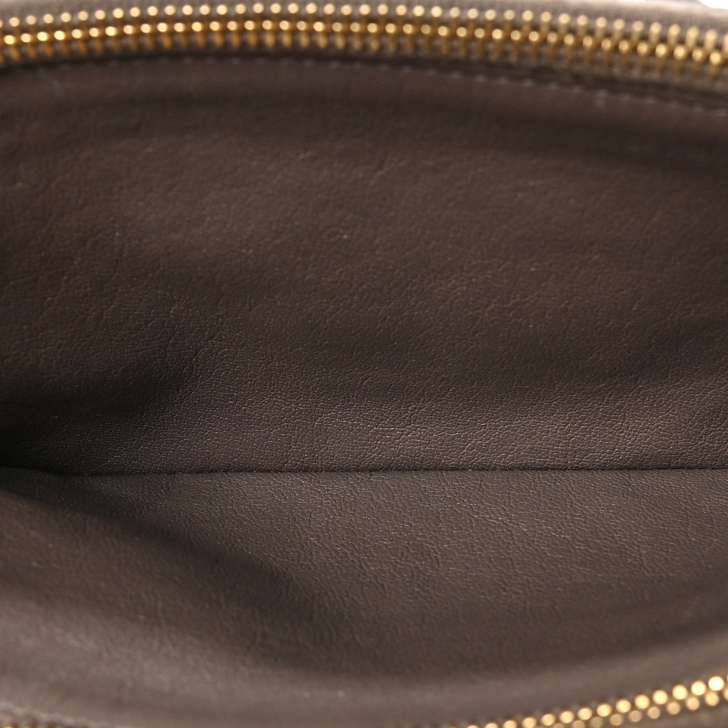 Saint Laurent Grained Lambskin Quilted Mini Becky Double Zip Bag Taupe 5 of 8