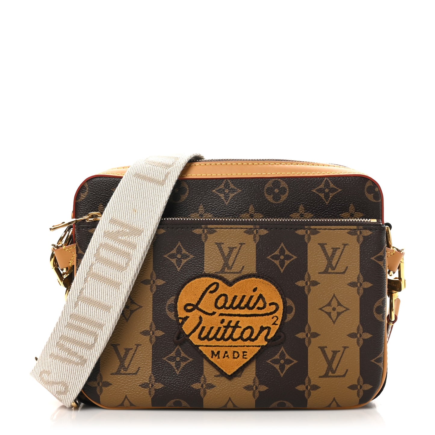 X NIGO Reverse Monogram Stripes Trio Messenger