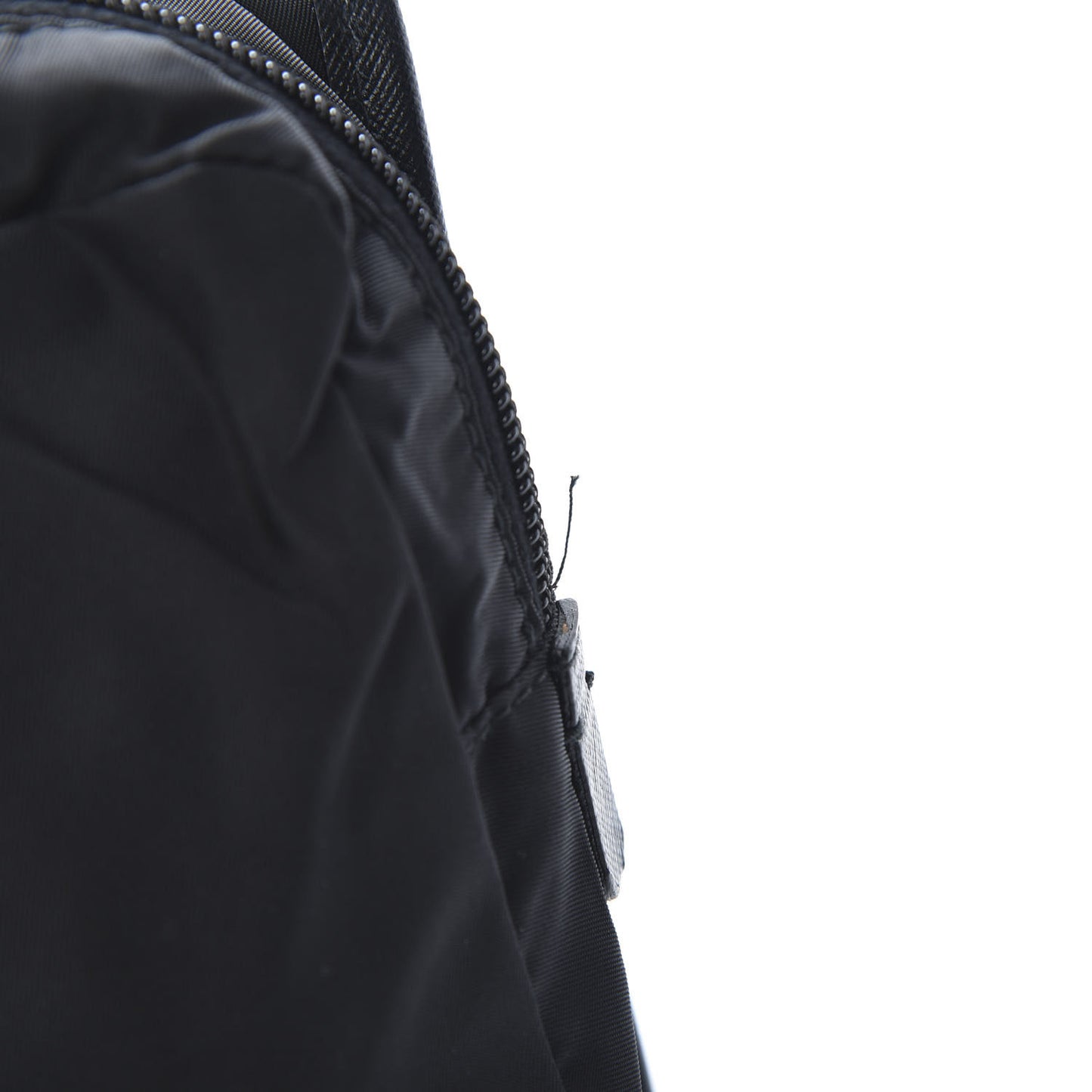 Nylon Tessuto Saffiano Travel Pouch Black