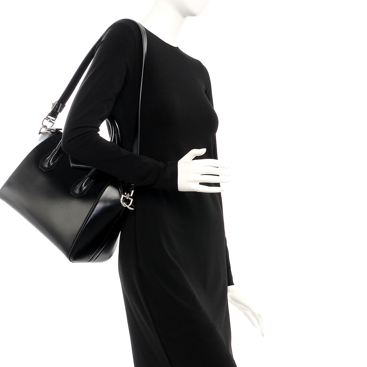 Givenchy Shiny Lord Calfskin Small Antigona Black 3 of 8