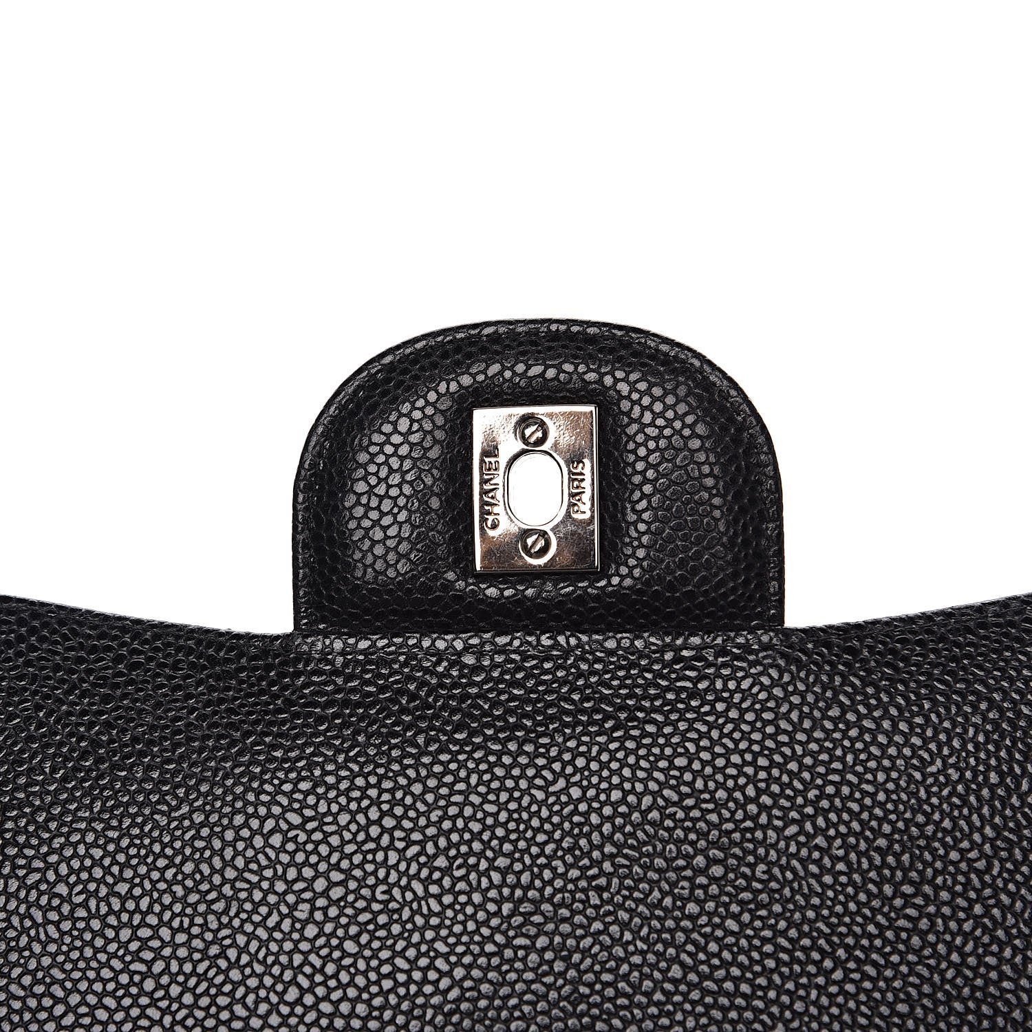 Chanel Caviar Quilted Jumbo Single Flap Black 14 of 15