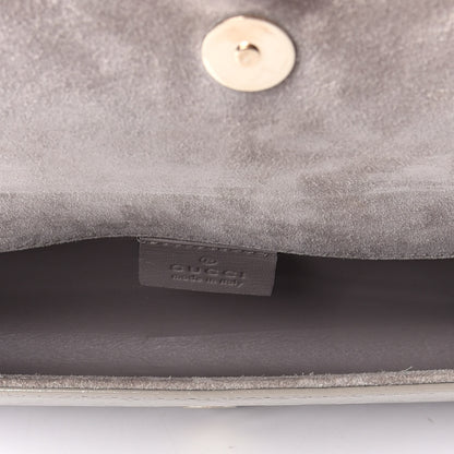 Gucci Patent Microguccissima Small Broadway Clutch Grey 5 of 7