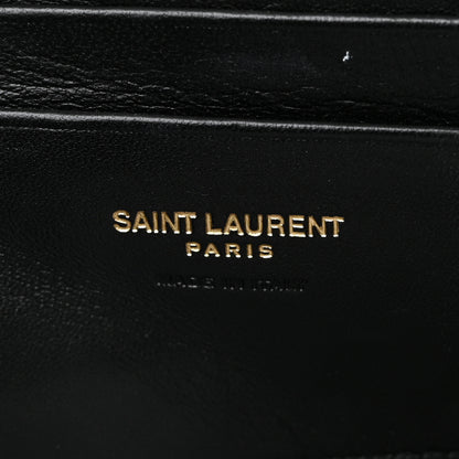Saint Laurent Grain De Poudre Matelasse Monogram Mini Lou Camera Bag Black 6 of 11