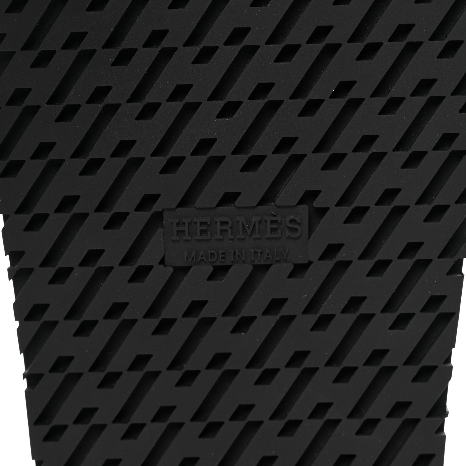 Hermes Calfskin Womens Chypre Sandals 37 Black 6 of 9