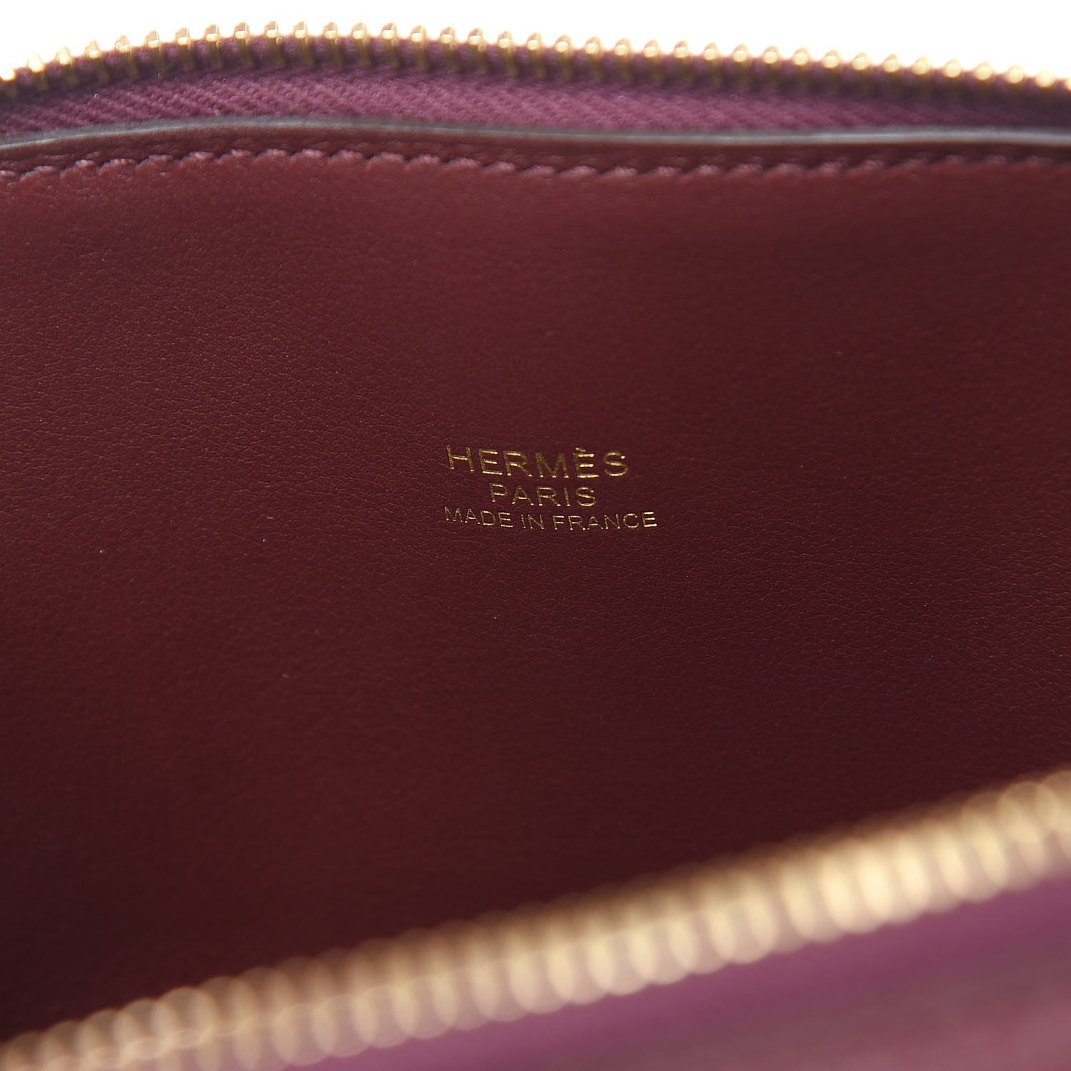 Hermes Taurillon Clemence Bolide 31 Bordeaux 9 of 11