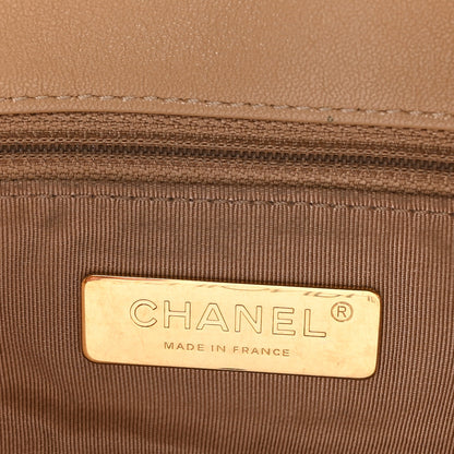 Chanel Lambskin Quilted Medium Chanel 19 Flap Dark Beige 6 of 11