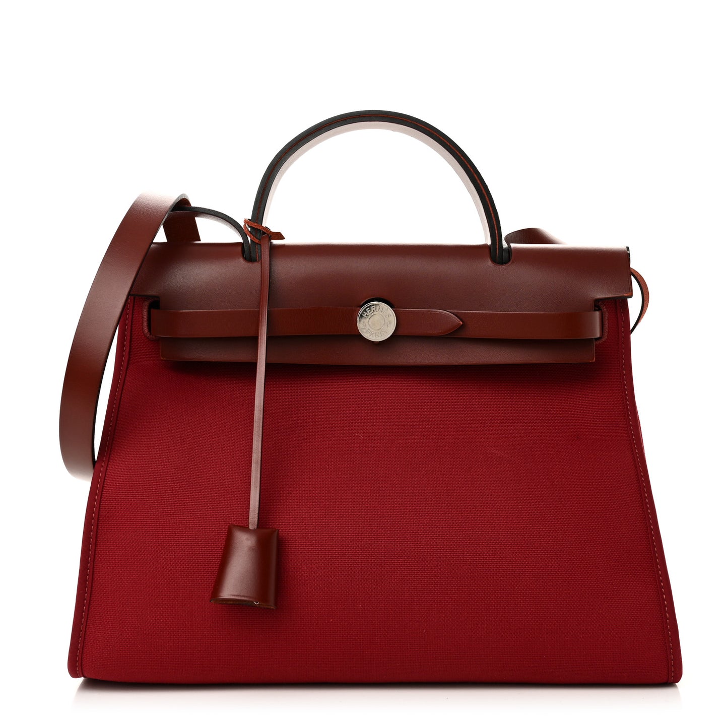 Vache Hunter Toile Herbag Zip 31 PM Rouge Grenat Rouge H