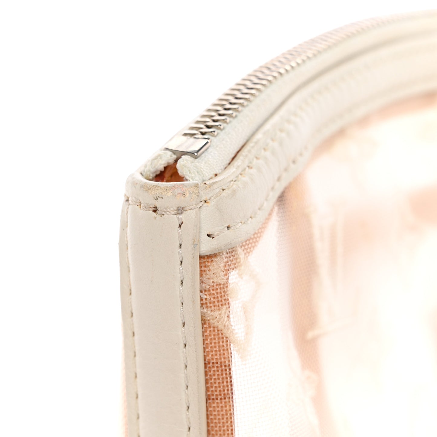 Monogram Transparence Transparent Lockit Clutch White