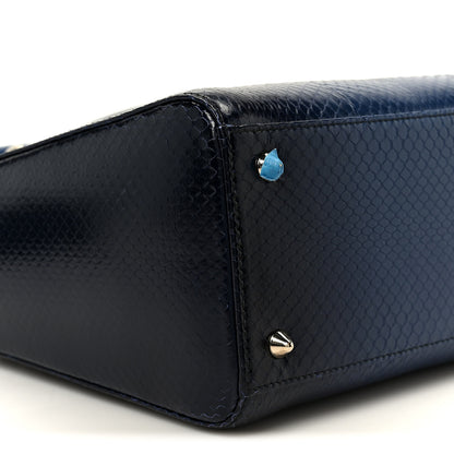 Christian Dior Snakeskin Medium Lady Dior Blue 9 of 10