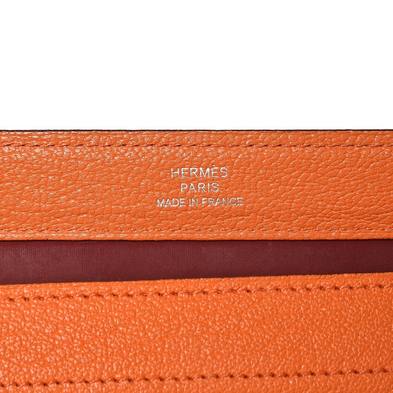 Hermes Chevre Mysore Karo GM Orange 6 of 10