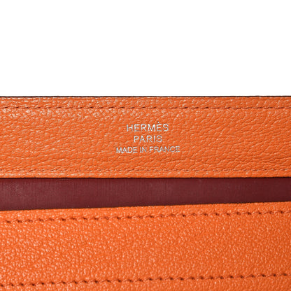 Hermes Chevre Mysore Karo GM Orange 6 of 10