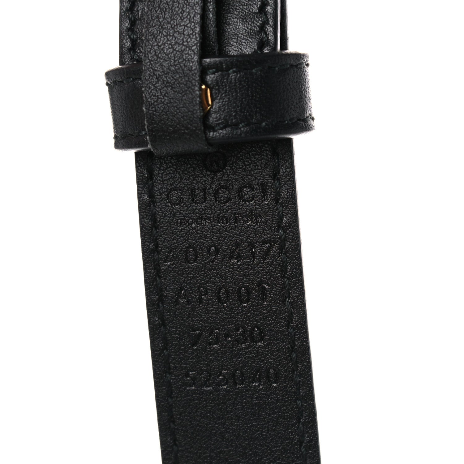 Gucci Calfskin Double G 20mm Belt 75 30 Black 3 of 4