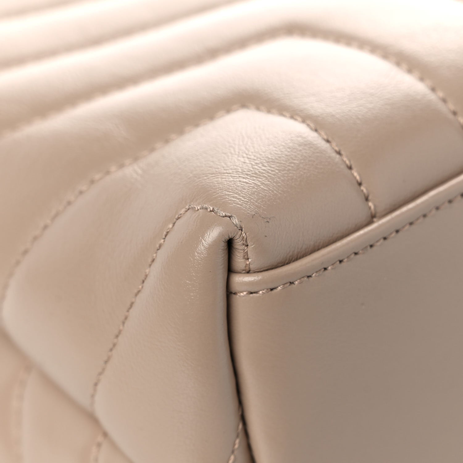 Saint Laurent Calfskin Y Quilted Monogram Small Loulou Chain Satchel Light Natural 10 of 16