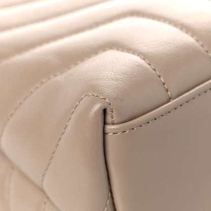 Saint Laurent Calfskin Y Quilted Monogram Small Loulou Chain Satchel Light Natural 10 of 16