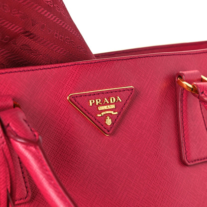 Prada Saffiano Lux Large Tote Peonia 9 of 12