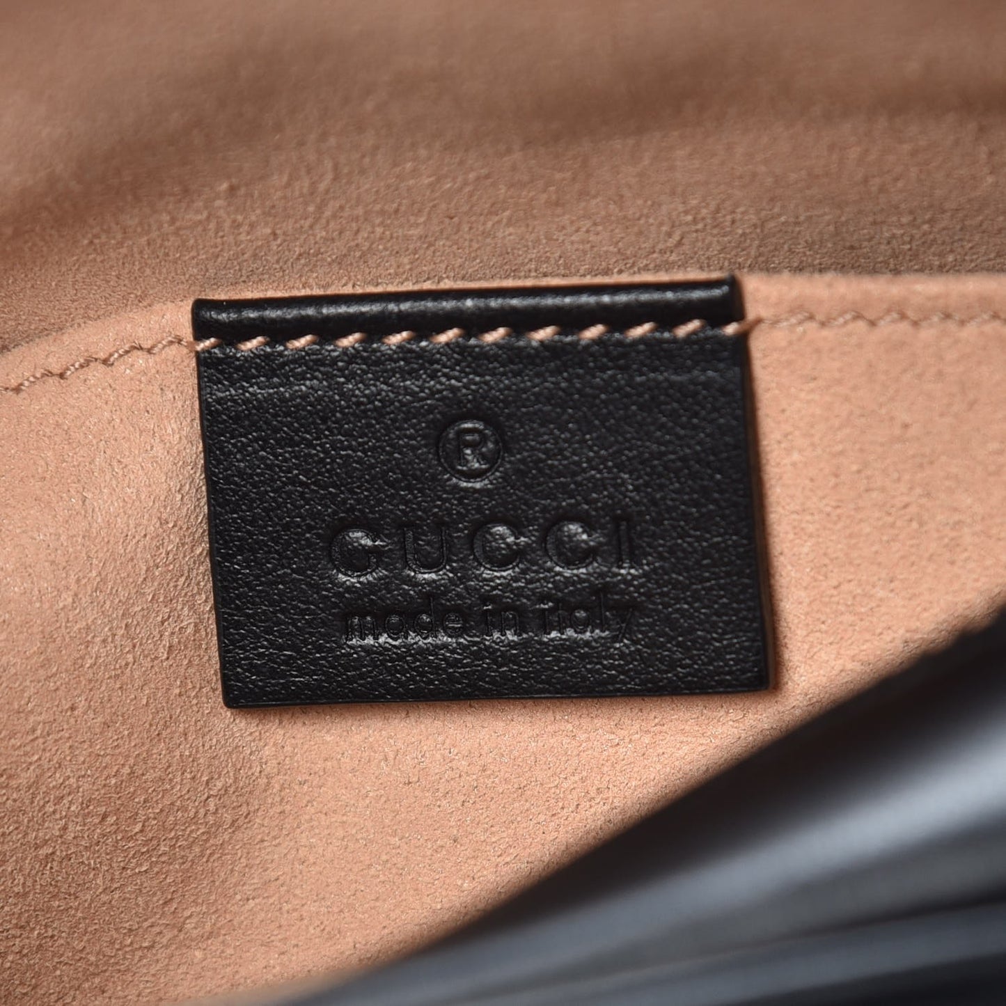 Calfskin Matelasse Mini GG Marmont Chain Shoulder Bag Black