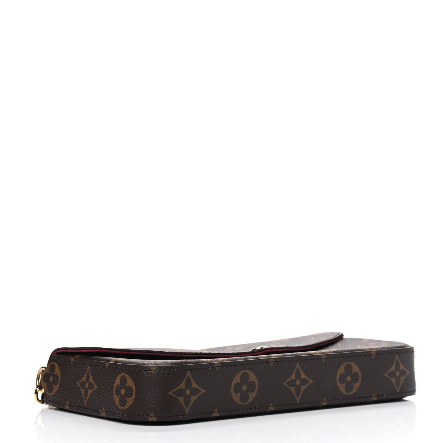Monogram Pochette Felicie Chain Wallet Fuchsia