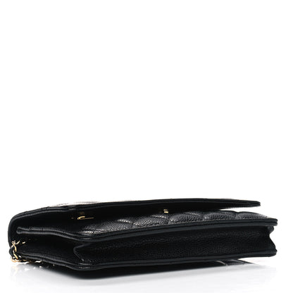 Chanel Caviar Quilted Wallet On Chain WOC Black 3 of 4