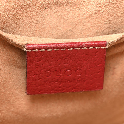 Gucci GG Supreme Monogram Tian Web Medium Padlock Messenger Shoulder Bag Beige Multicolor New Acero 6 of 15