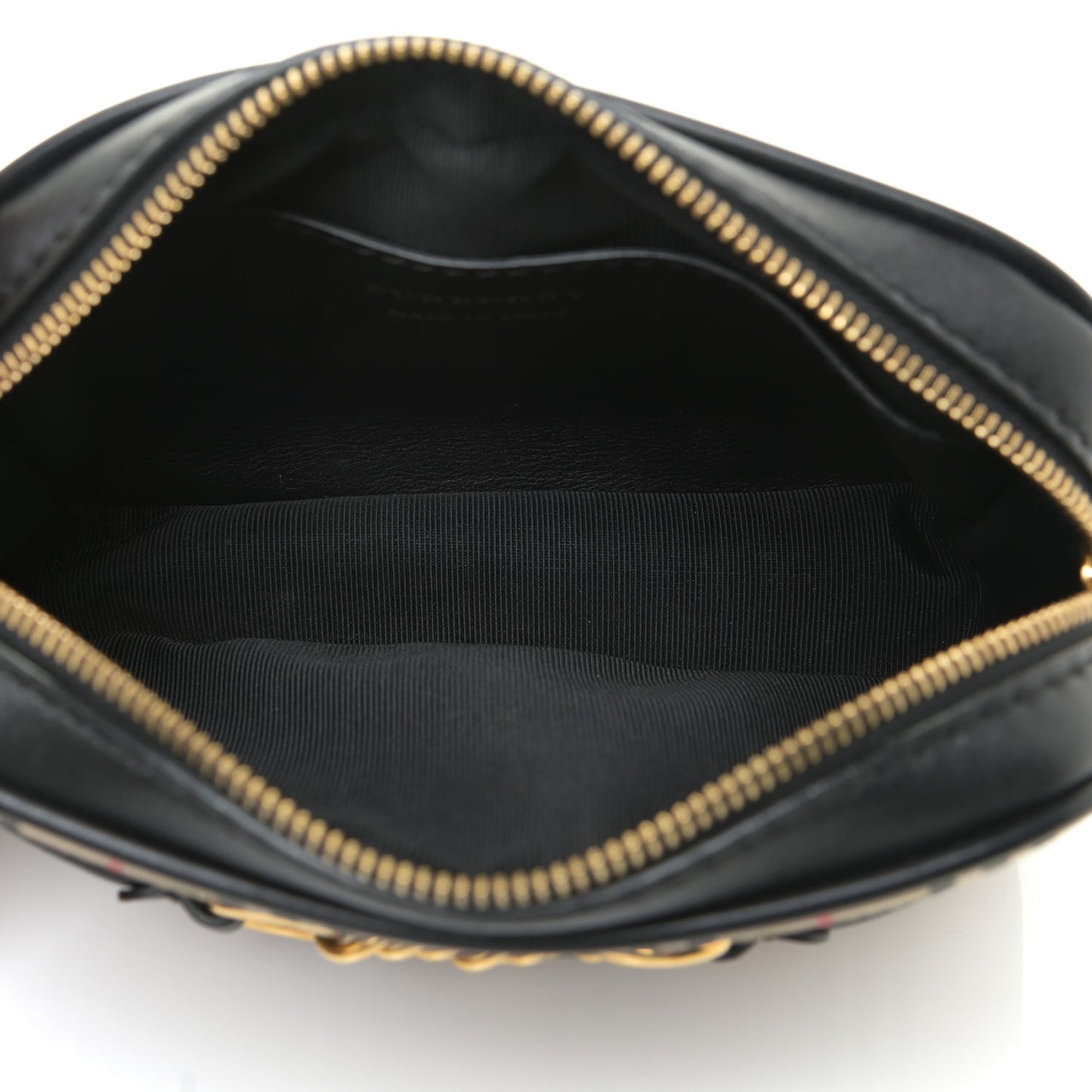 Smooth Calfskin 1983 Knight Check Link Bum Bag Black