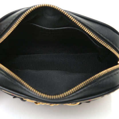 Burberry Smooth Calfskin 1983 Knight Check Link Bum Bag Black 5 of 10