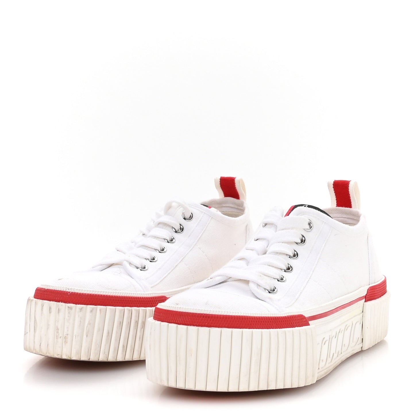 Canvas Pedro Womens Flat Sneakers 37.5 White