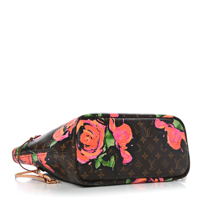 Louis Vuitton Monogram Roses Neverfull MM 4 of 20