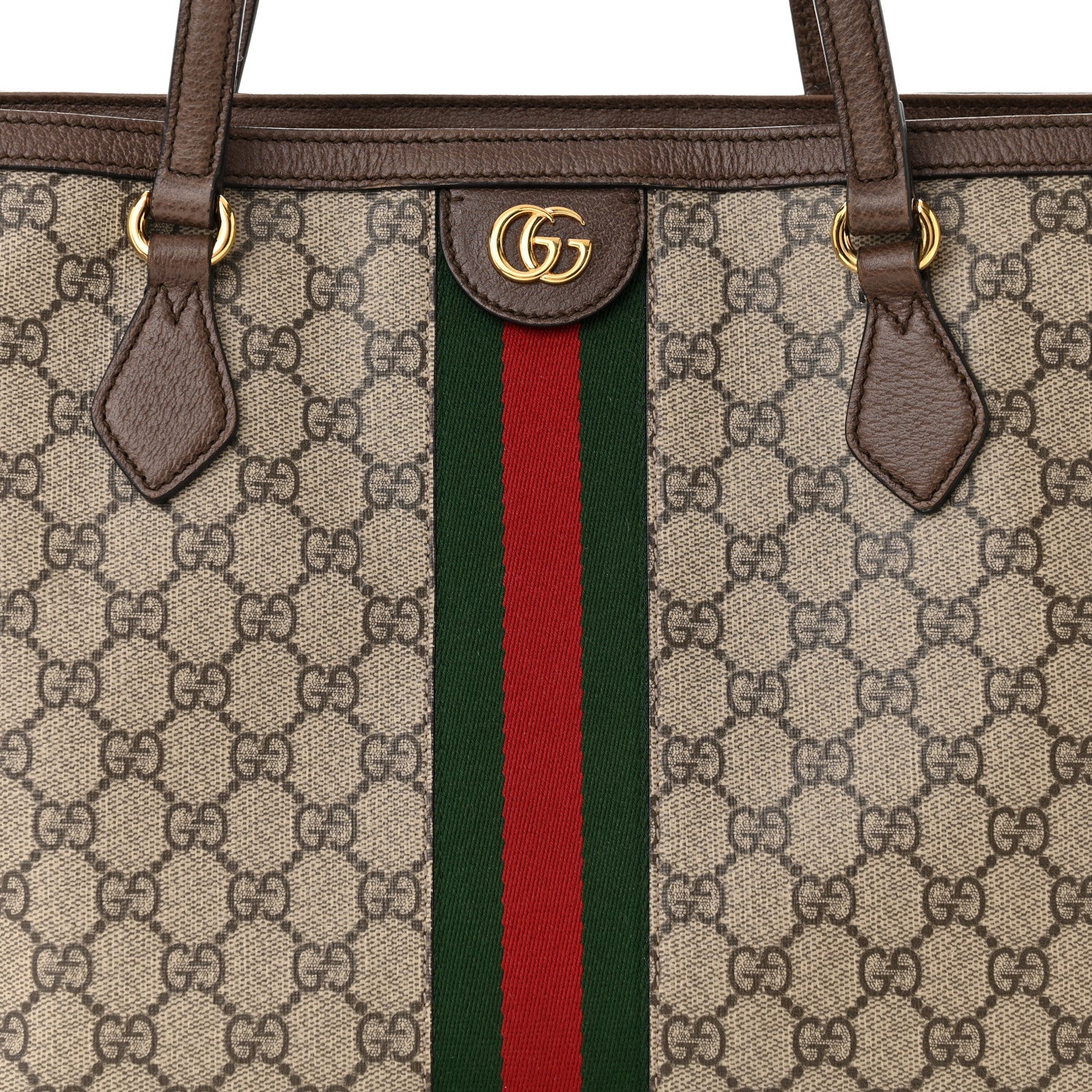 Gucci GG Supreme Monogram Medium Ophidia Shopping Tote Brown 8 of 12