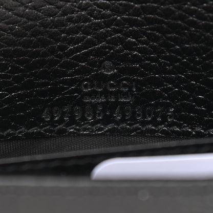Gucci Calfskin Mini GG Marmont Chain Wallet Black 6 of 12