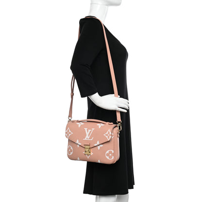 Louis Vuitton Empreinte Monogram Giant Pochette Metis Rose Trianon Cream 2 of 10