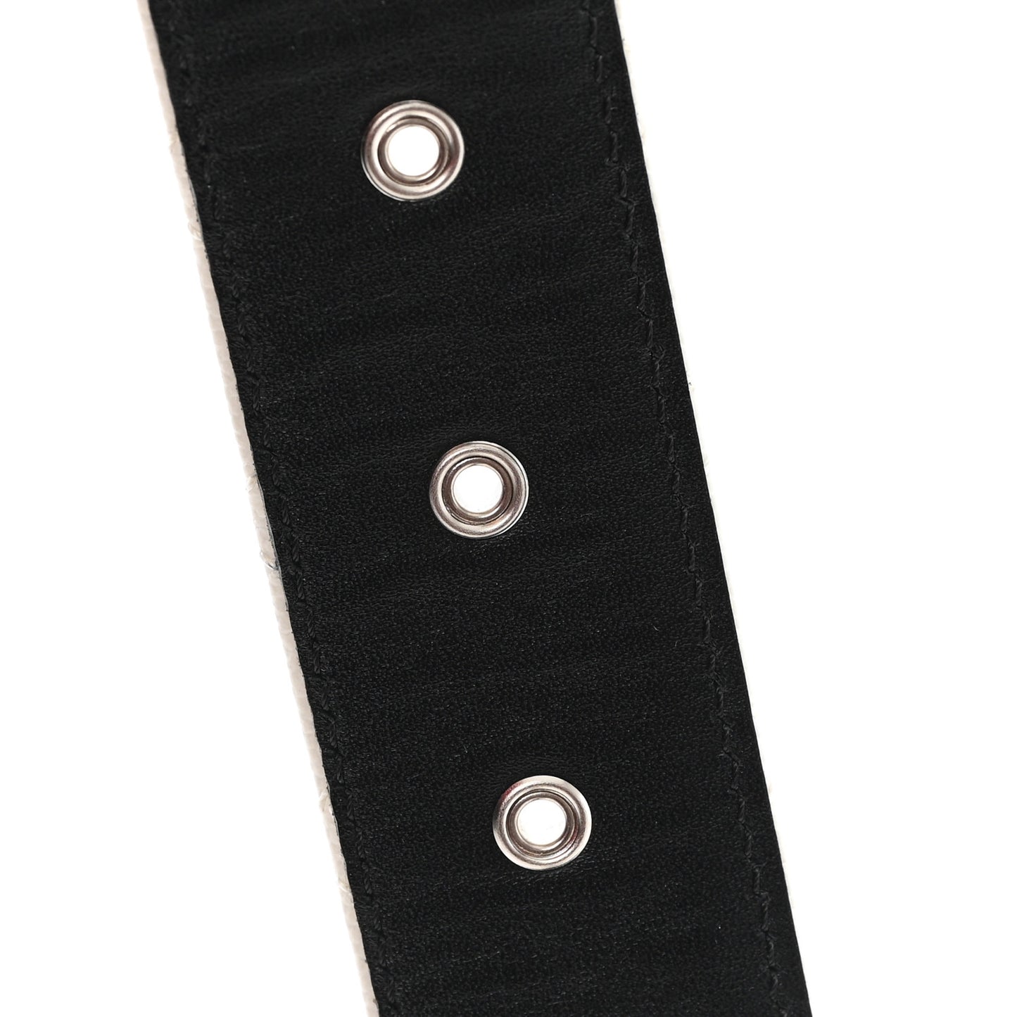 Caviar Quilted CC Chain Belt 80 32 White